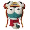 Zodiac Year Snake Mascot Plush Toy Cute Cartoon Tiger Head Pendant Chain Key