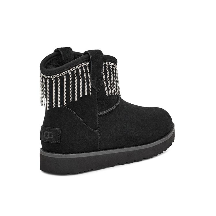 UGG Классический Мини-Бахрома 'Черный' Женский 1127454-BLK