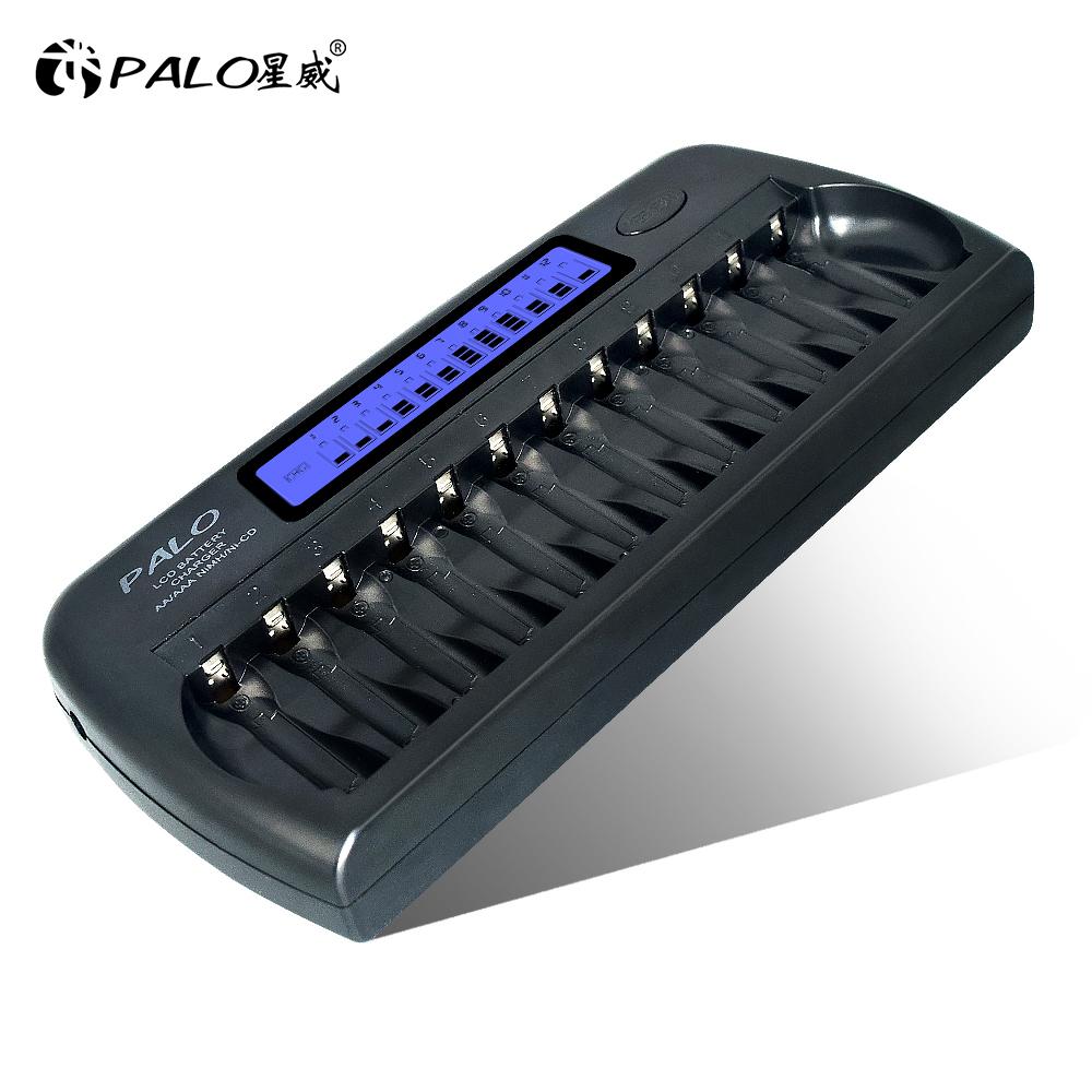 Ni-MH Ni-Cd 1.2V Battery Charger 12 Slots Battery Charger Smart Fast Charger LCD Display Carregador for AA AAA Battery