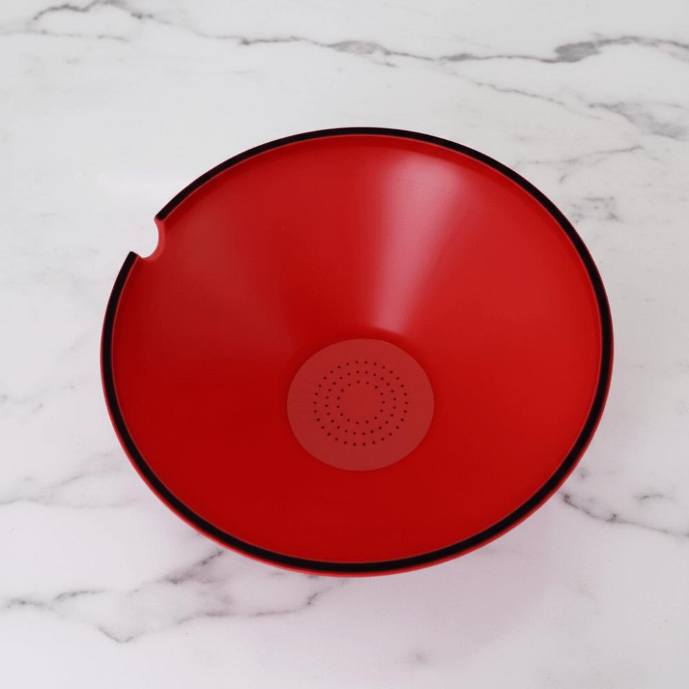 Side Outlet Kitchen Grease Drainer Fine Mesh Grease Colander Practical Food Strainer Noodle