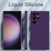 Жидкие силиконовые чехлы для Samsung S23 S22 Ultra S21 S20 Fe S10 Plus Note 20 Ultra A12 A13 A50 A51 A71 A32 A33 A52 A53 5g