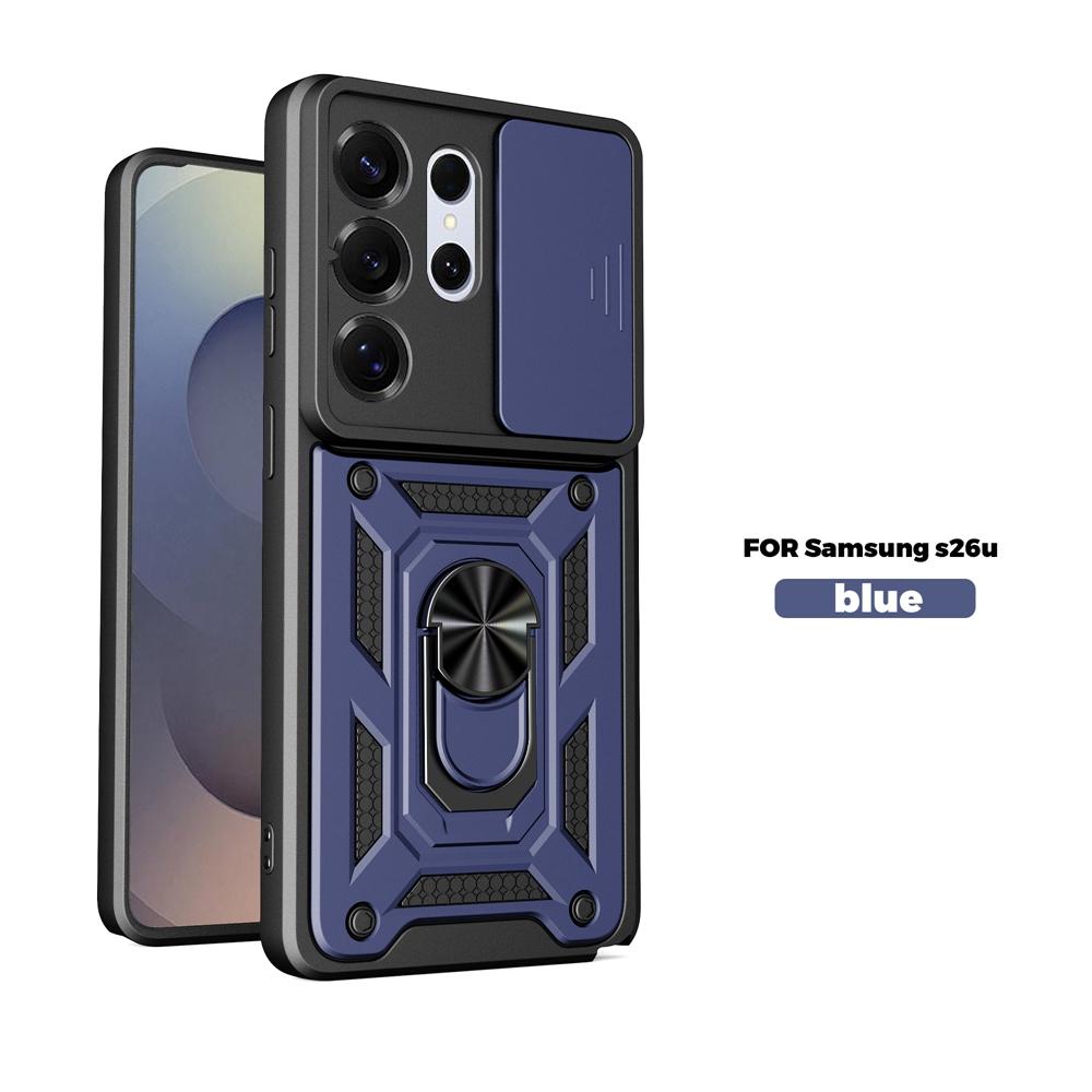 Для Samsung Galaxy S26 S25 S24 S23 Ultra Plus Противоударный Спортивный Чехол Автомобильный Магнитный Кольцо-Подставка Слайдер Защитная Крышка Объектива Камеры