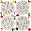 Fruit Silicone Mould Strawberry Watermelon Banana Fondant Moulds Cake Decorating Tools Candy Resin Clay Chocolate Mould