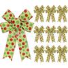 Green Hair Bow Thief Costume Accessory Christmas Party Decor DIY Tree Ornament