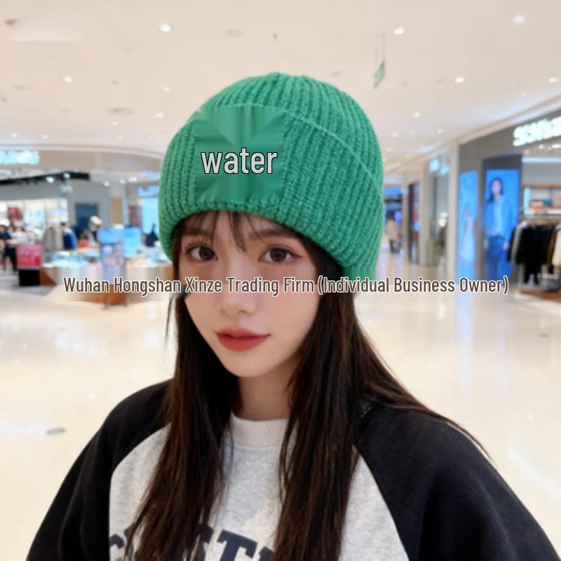 Корейская шерстяная унисекс вязаная шапка бини MLB - Вышивка логотипа NY, Теплая для осени и зимы, Стиль M0726