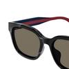 Gucci Солнцезащитные очки квадратной формы из переработанного ацетата с логотипом бренда, мужские, черные