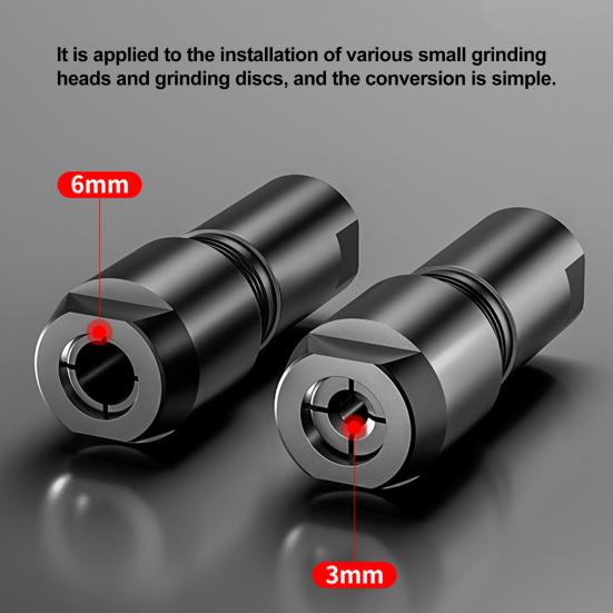 Grinder Adapter High Strength Durable Construction Universal Fit 3mm/6mm Angle