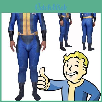 Аутентичный косплей выжившего из Fallout 4 Костюм-боди Найт из Убежища 111 на Хэллоуин
