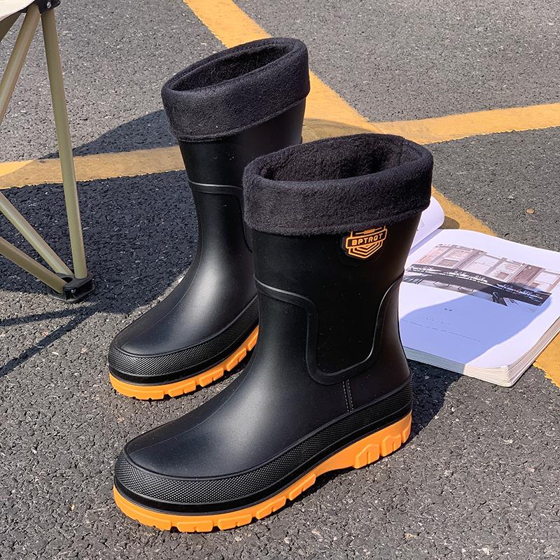 Оптовая фабрика Мужские Нескользящие Водонепроницаемые Модные Дождевые Туфли Дождевые Сапоги