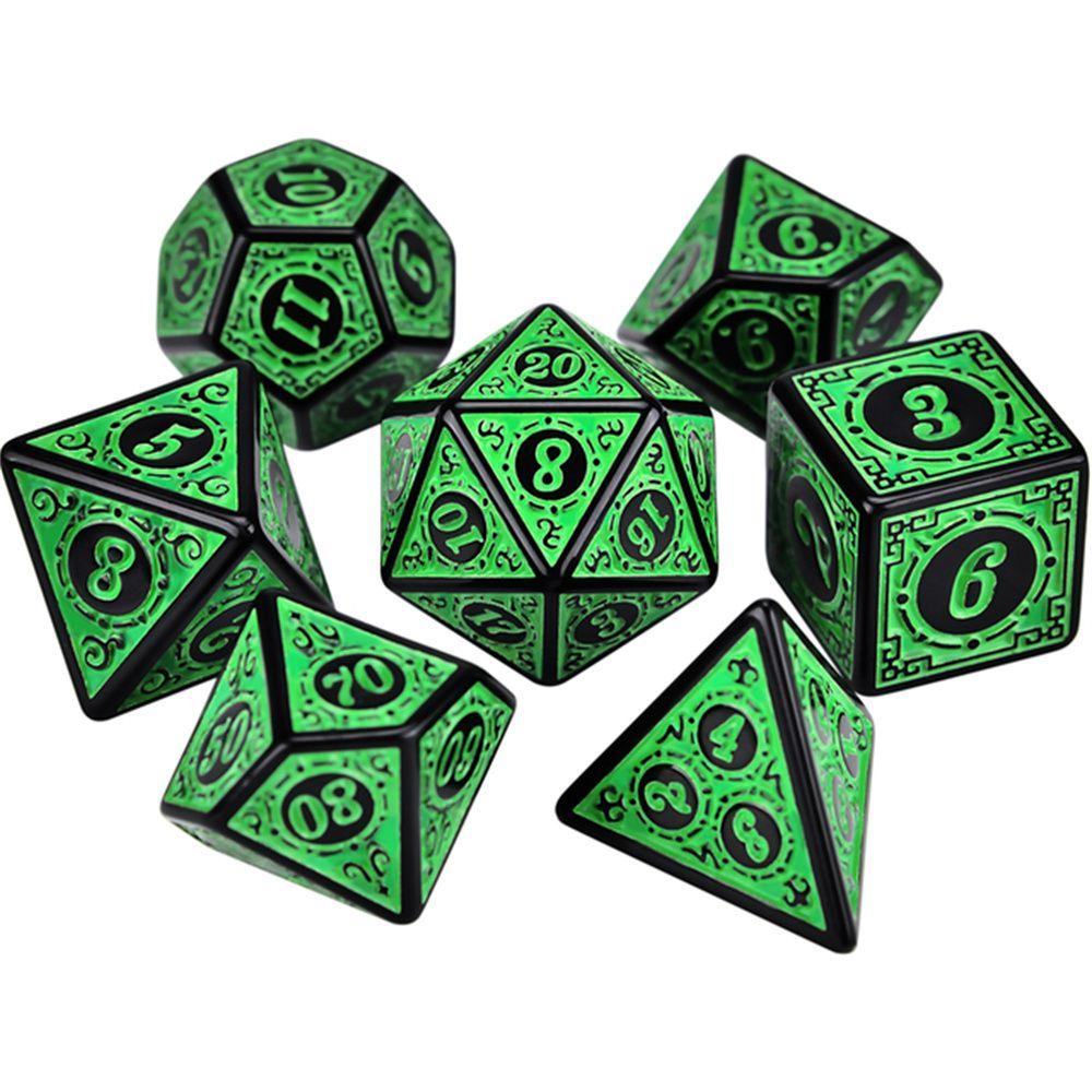 Multi-Sided 7-Die Dice Set Game Dice For TRPG DND Accessories Polyhedral D4 D6 D8 D10 D12 D20 Dice For Board Card Game Math Game