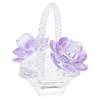 3.3*3.1 Inch Crystal Flower Basket Decoration Crystal Tabletop Decoration  Home