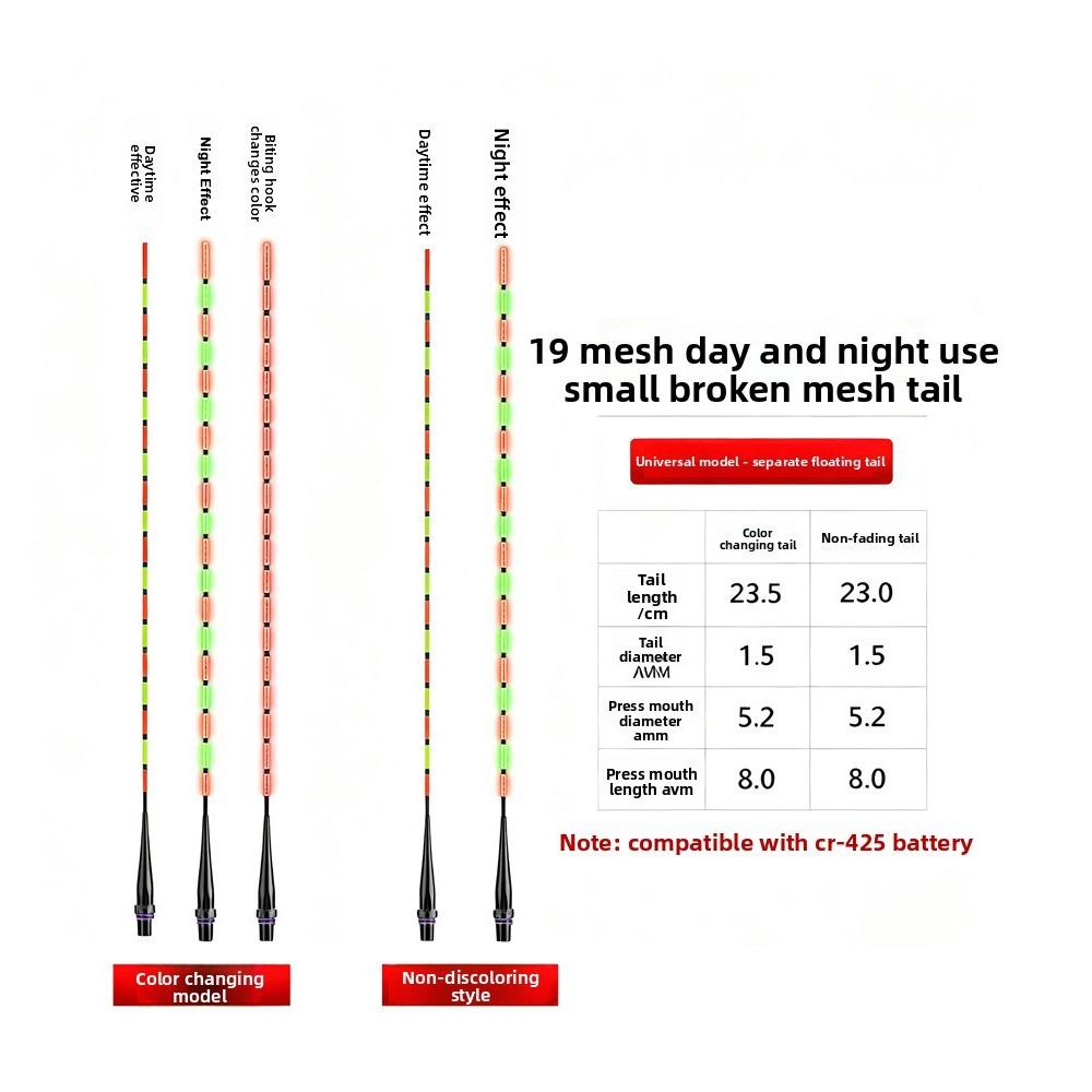 2pcs Ultra Sensitive LED Smart Float Super Bright Electronic Floats Fishing Buoy  Outdoor Fishing