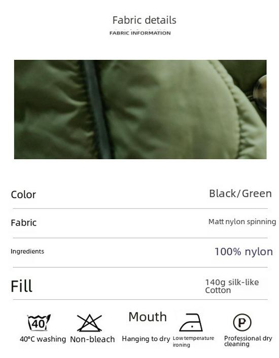 Women's Winter Japanese-Style Color-Contrast Cotton Jacket - Loose, Slim Silhouette, Casual & Warm