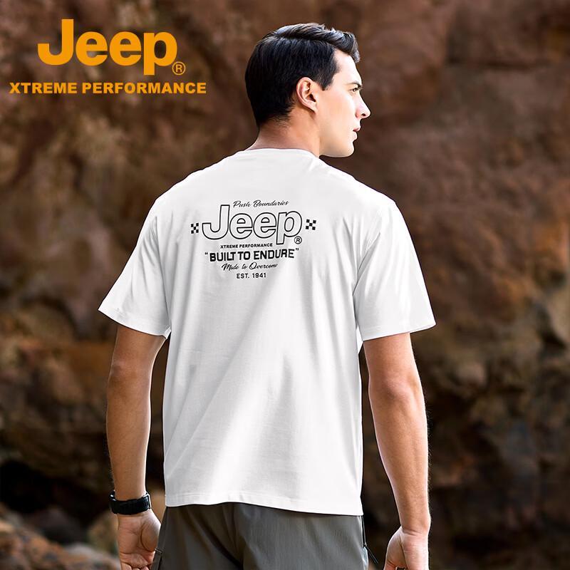 Jeep Men's Quick-Dry Breathable Round Neck T-Shirt