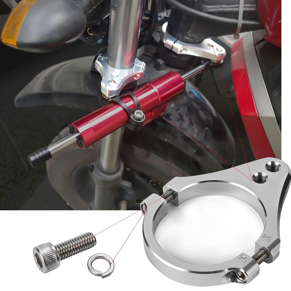 37mm Universal Fork Bracket Steering Damper Fork Mounting Clamp Bracket Diameter 37mm, Damper Bracket