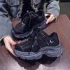 Trend Platform Dad Shoes Autumn and Winter Versatile New Splicing Casual Sports Shoes Black Shoes Wasteland Trend
