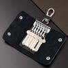 Leather Housekeepers Key Holder Waterproof Car Key Organizer Casual Keychain Pouch Men