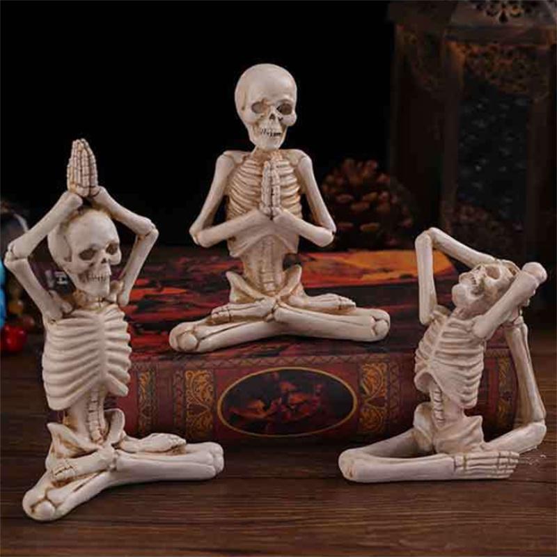 Скульптура Черепа Хэллоуинский Декор Аутентичное Изделие из Смолы Идеально Для Вечеринок И Сувениров