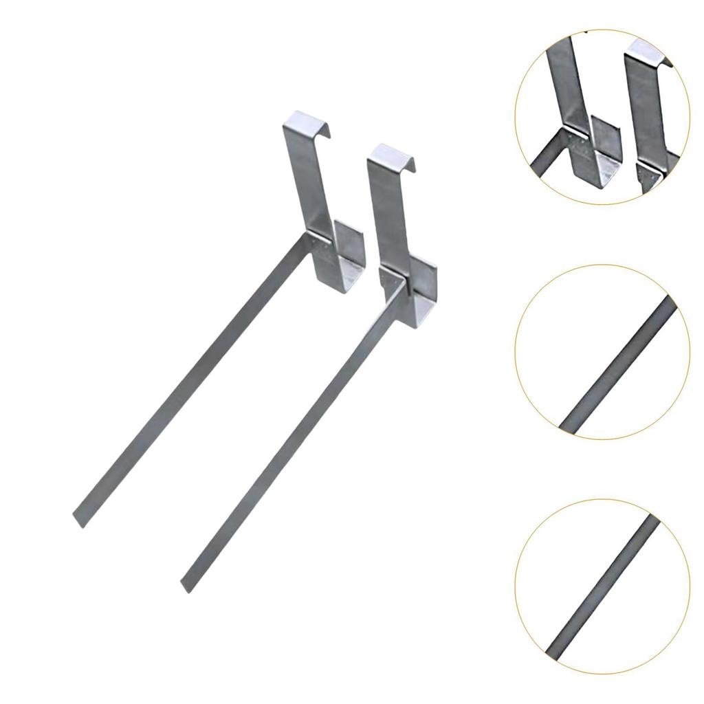 2Pcs Bee Hive Frame Grip Tools Outdoor Garden Accessories Stainless Steel for