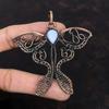 Blue Lace Agate Pendant Copper Wire Wrapped Pendant Handmade Butterfly Pendant Copper Jewelry Gemstone Pendant Designer Pendant Wedding Gift