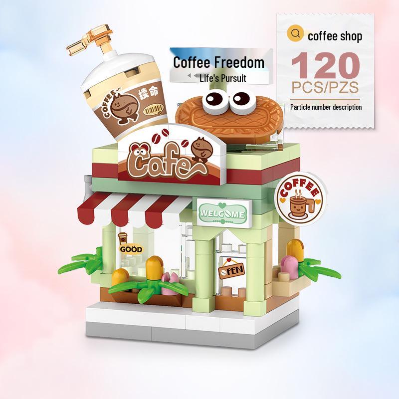 Loz Мини-частицы Зоомагазин Колесо обозрения Сцена Миниатюрные Строительные блоки - Детские игрушки и Рождественский подарок