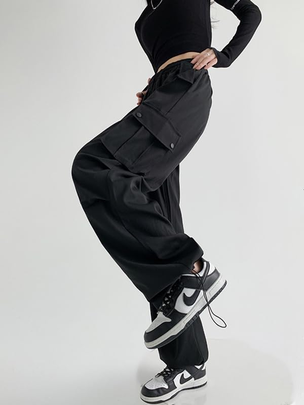 PAGASUS Cargo Брюки Свободные Свободные Однотонные Рабочие Чино Легко Двигаться Модные для Весны и Рабочей Одежды Американский Уличный Расслабленное Ощущение Женские Брюки, Повседневные, Посадка,