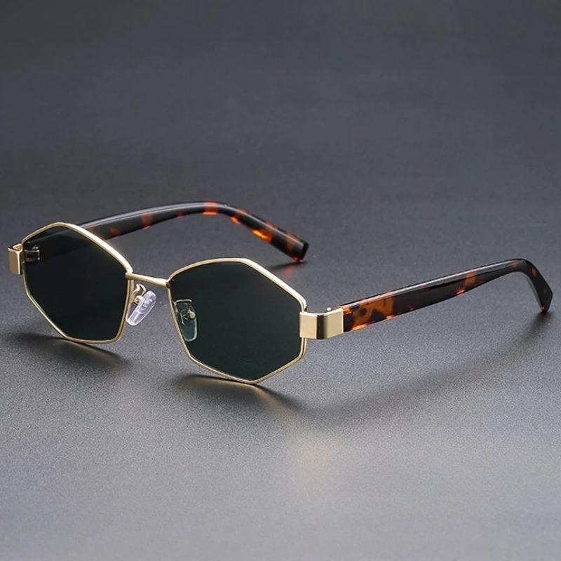 Новые модные ретро-многоугольные солнцезащитные очки с индивидуальным дизайном для уличной фотографии Солнцезащитные очки