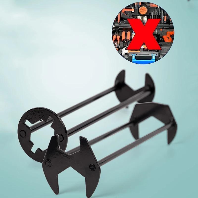 Инструмент для сантехники для ремонта дома Ключ для раковины Ключ для крана для раковины Ключ для сантехнической трубы Шестигранный ключ с четырьмя лапами Набор инструментов для ванной комнаты
