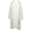 Ron Herman Long Sleeve Long Knit Cardigan S White Open-front Jacket Women Used