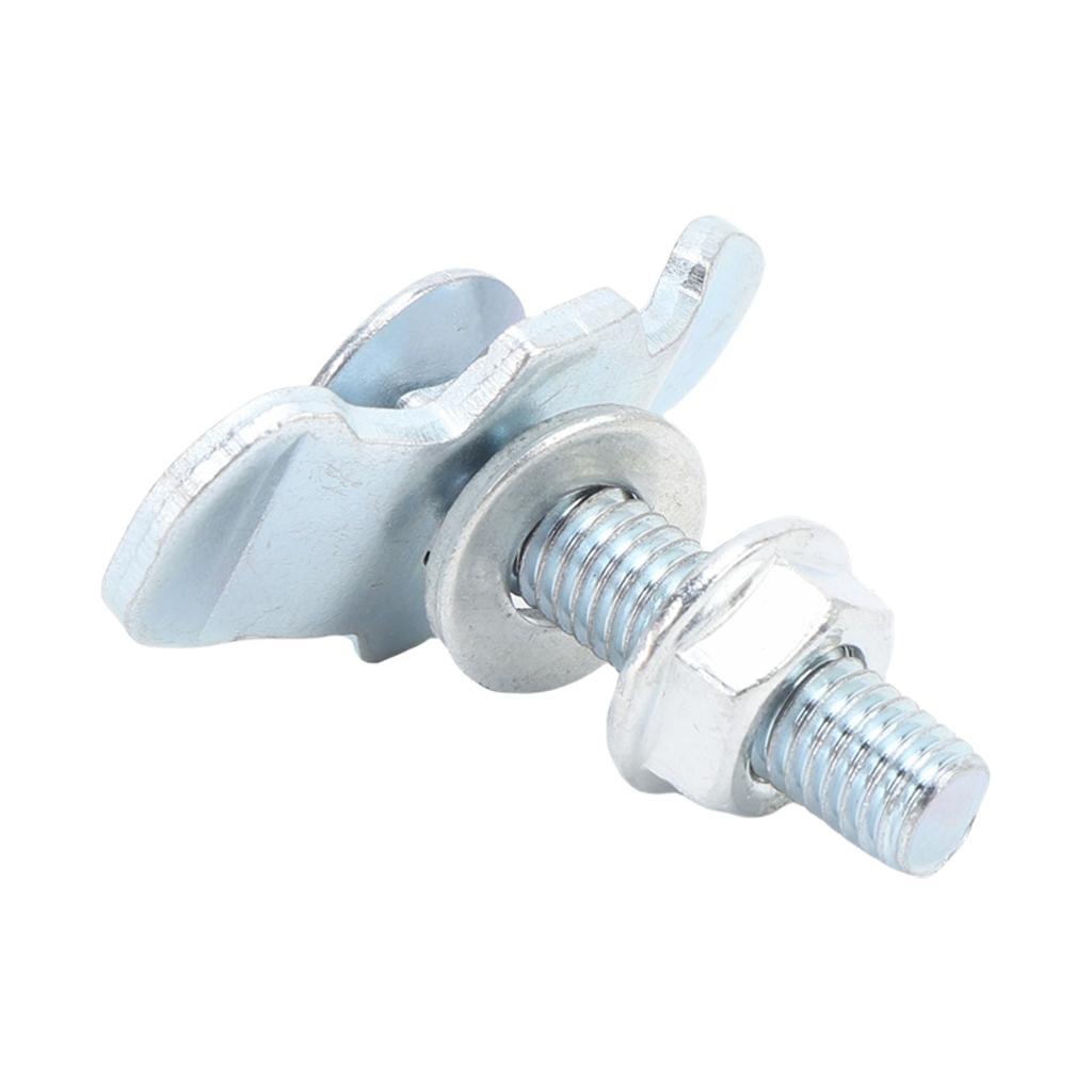 10 шт. L-образная направляющая с двойным проушиной, резьбовая шпилька-гайка, фитинг, оцинкованная L-образная направляющая, резьбовые фитинги-шпильки, крепеж для фургона