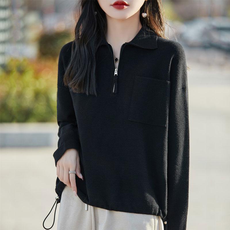 Женский кашемировый свитер Qinghe кашемир 50% шерсть 50% шелк Женский осенне-зимний кашемировый свитер мягкий и теплый