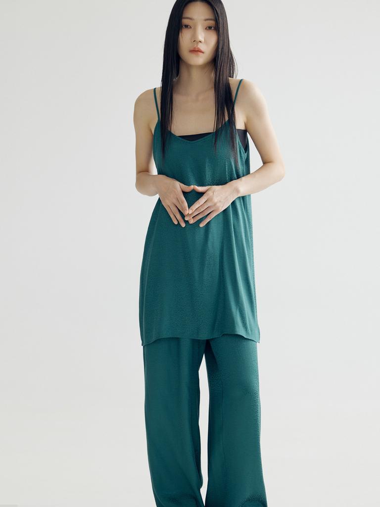 Bomnal Boutique Leopard Dress _ Deep Green