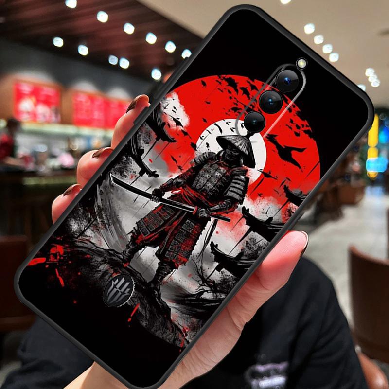 Япония Ниндзя Самурай Красное Солнце Чехол Для ZTE Nubia Red Magic 10S 10 8 9 8S 9S 11 Pro Plus 5G 6R 6 7 6S 7S Pro 10 Air Чехол