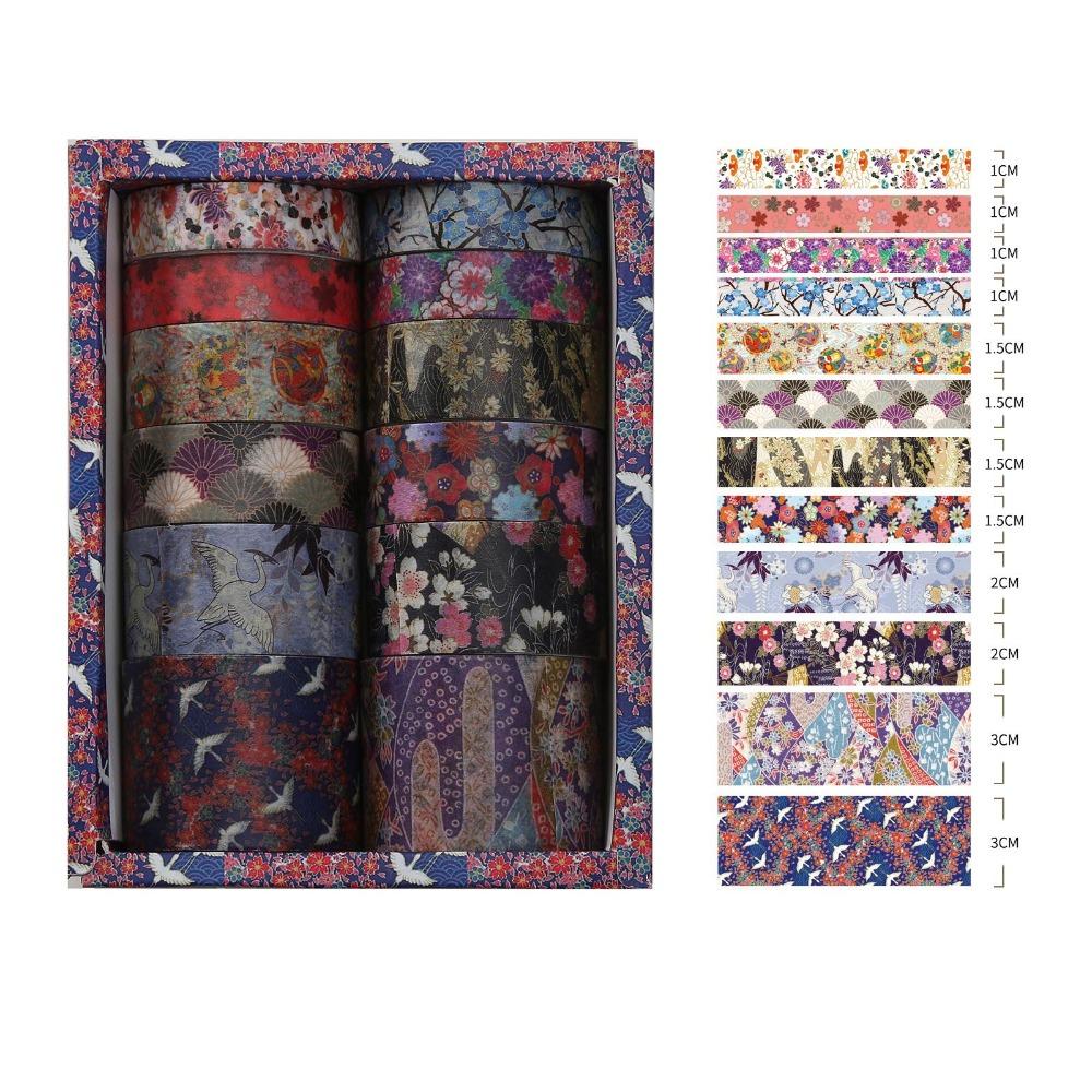 12Rolls DIY Decorative Tape Rolls Scrapbooking Wrapping Washi Tape Washi Tape Set DIY Projects