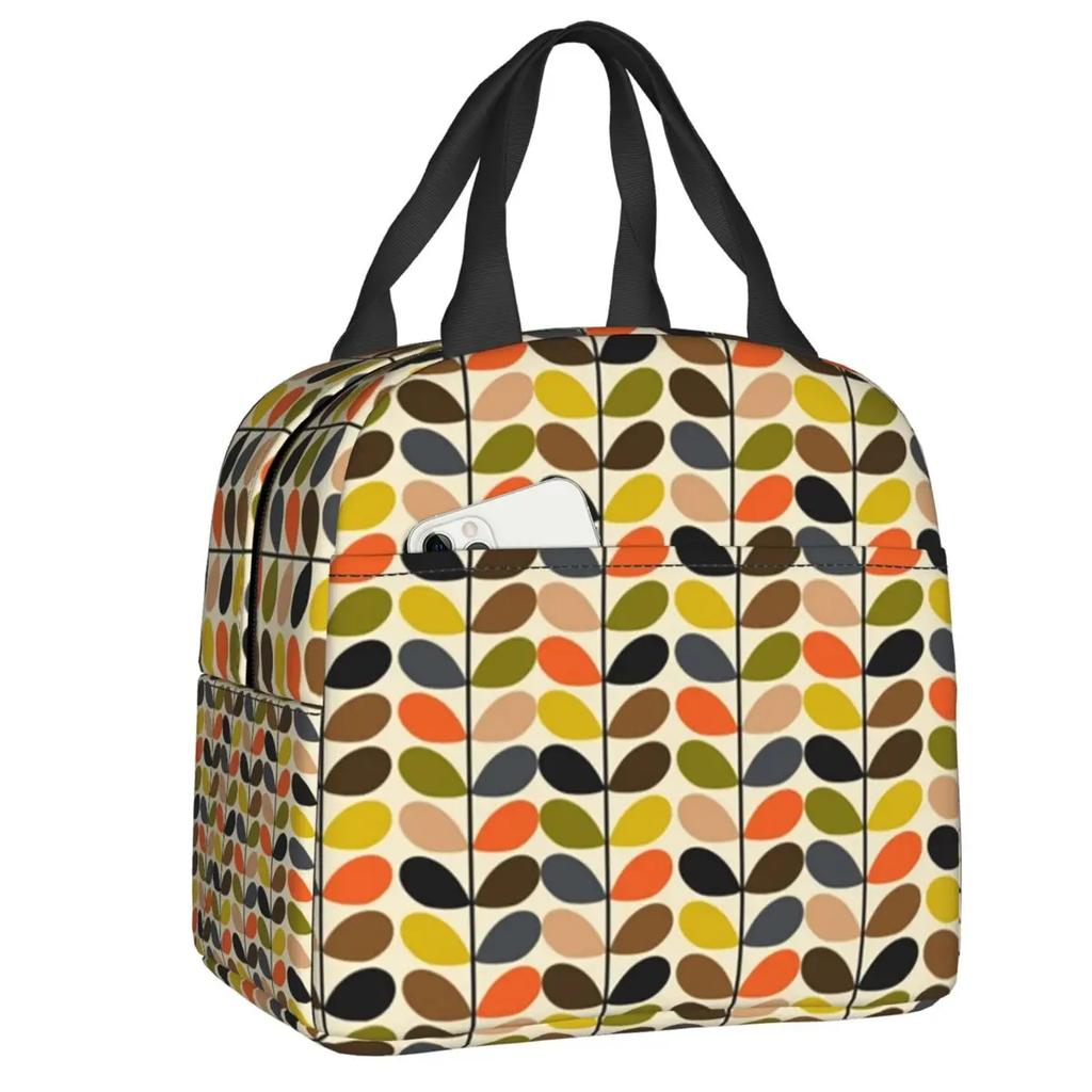 Orla Kiely Bubble Flowers Изолированная Сумка Для Обеда Для Женщин Герметичная Скандинавская Термосумка-холодильник Для Обеда Пляж Кемпинг Путешествия