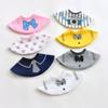 Baby Bibs Gentleman Tie Bandana Bib Cotton Soft Degree Round Waterproof Baby Boys Girls Burp Cloths Feeding Accessories