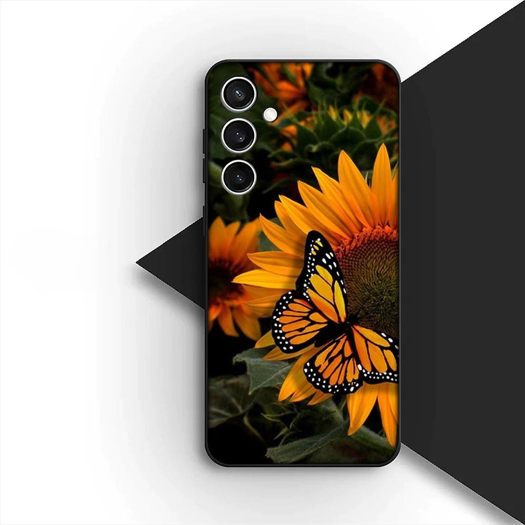 Protective Cover for Xiaomi Redmi Note 12 11 10 A3 Pro 10A 10C 12C Note12 5G 4G Casing Phone Case Yellow Sunflower Flower