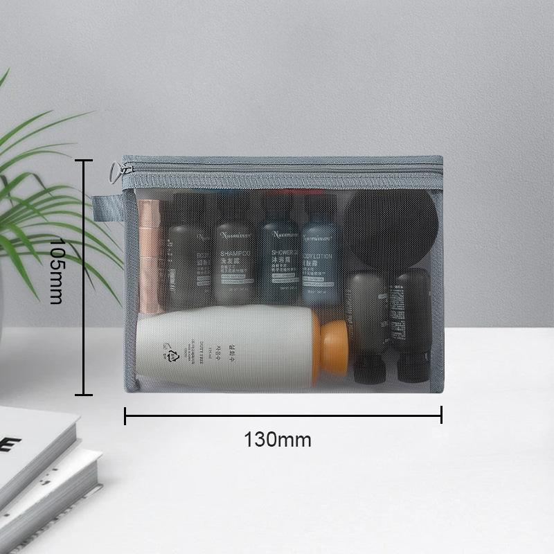 Портативная сетчатая сумка-органайзер для хранения, простая дорожная сумка-органайзер для косметики и туалетных принадлежностей