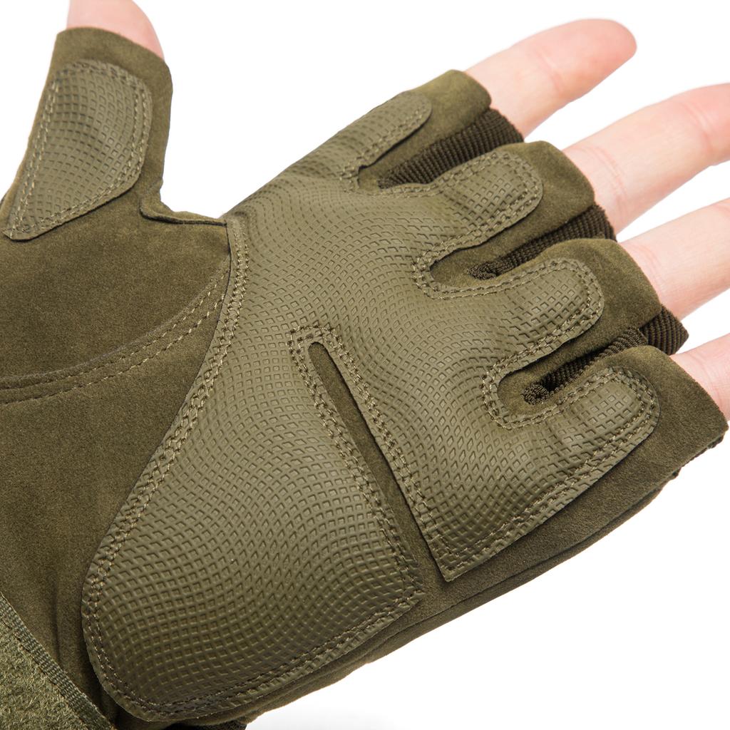 Перчатки без пальцев с жесткими костяшками, противоскользящие регулируемые спортивные перчатки с половиной пальца для фитнеса