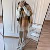 Осень Зима Женский Утепленный Увеличенный Синий Клетчатый Шарф с Бахромой Флисовый Кашемироподобный Теплая Грелка для Шеи Студенческий Большой Шаль
