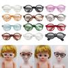 Decorative Doll Sunglasses Cute Transparent PETG Plastic Glasses for Dolls Fashion Clothes