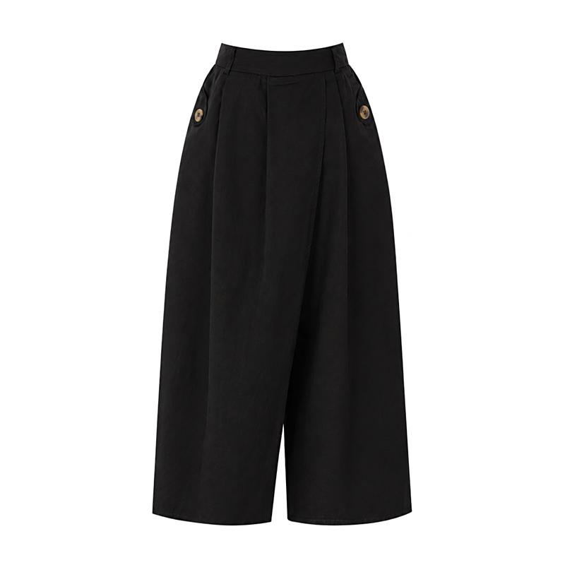 TVIEW Side Button Wrap Wide Pants_V6A-Cpt023
