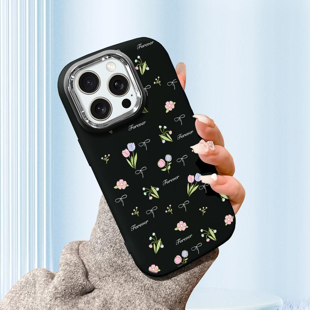 Сплошной цвет с серебряным краем линзы, жирный корпус, мягкий жидкий силиконовый чехол из ТПУ, противоударный чехол для телефона для Huawei Honor iPhone Infinix Tecno Vivo