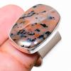 Honey Dendritic Gemstone 925 Sterling Silver Jewelry Ring Size 6.5 U8I81