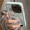 Сине-розовый дизайн с кошкой подходит для чехла для мобильного телефона Apple 17PRO, Huawei MATE80, Honor 500, vivo, Xiaomi 17, OPPO.