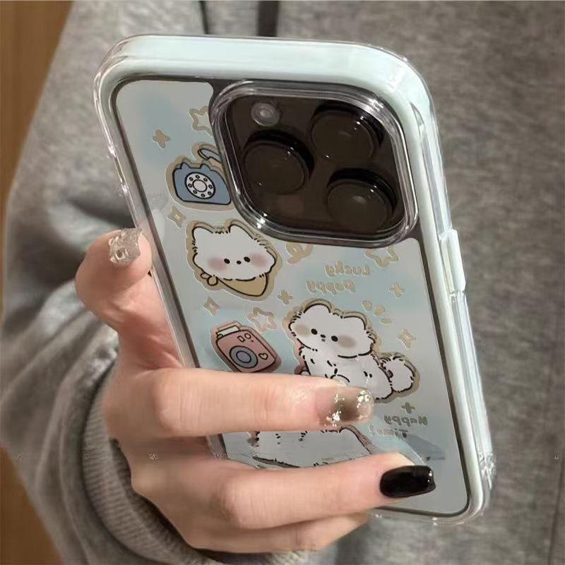Сине-розовый дизайн с кошкой подходит для чехла для мобильного телефона Apple 17PRO, Huawei MATE80, Honor 500, vivo, Xiaomi 17, OPPO.