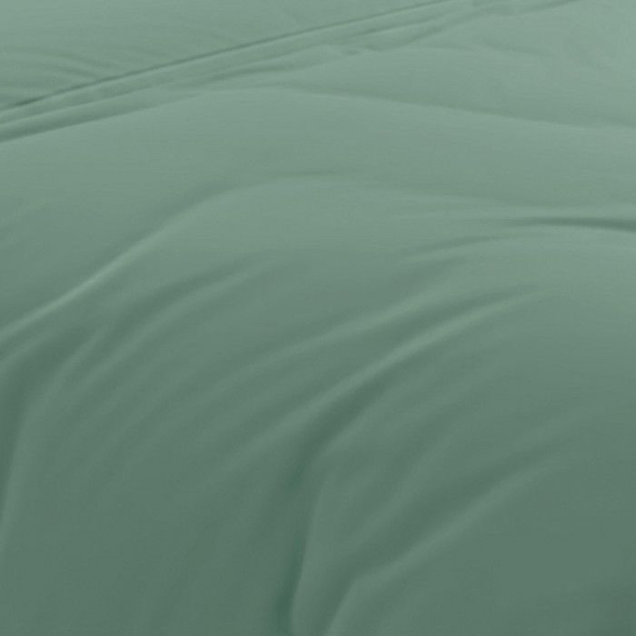 Housse de couette en coton 57 fils 240x220 cm Uni vert eau, par Soleil d'Ocre