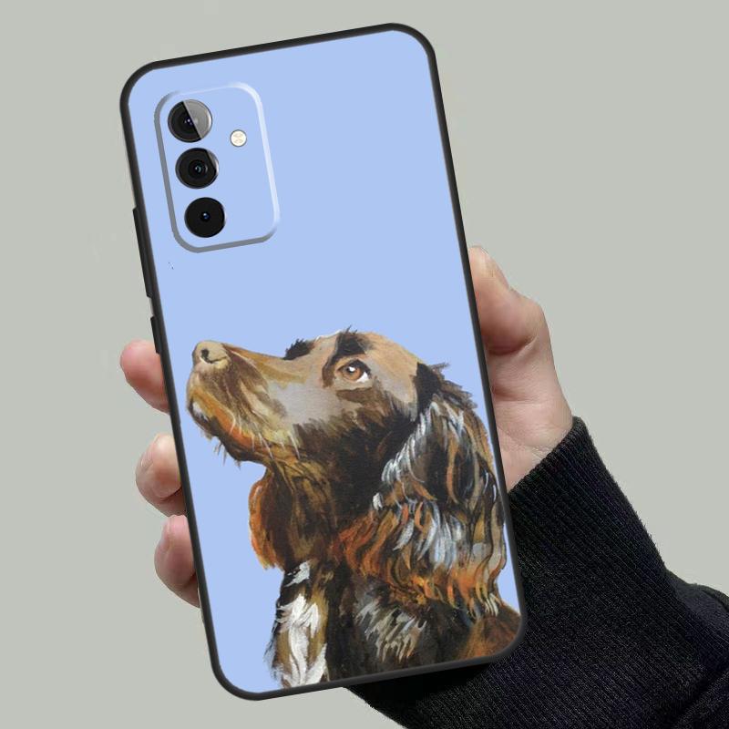 Cartoon Cocker Spaniel Case For Samsung Galaxy A55 A35 A15 A52 A32 A12 A16 A26 A36 A56 A53 A33 A13 A14 A34 A54 A17