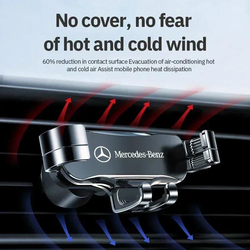 BVT1 GLA W201 2025 Car for Mercedes benz AMG Car Holder Air Outlet Clip Mounts Stand GPS Gravity Navigation Bracket For Mercedes Benz
