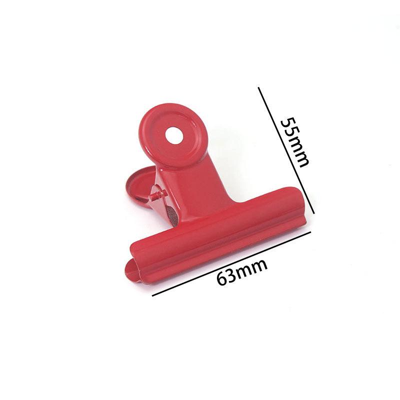 Red Metal Tail Clip - 22-90mm Office, Storage, and Snack Clip